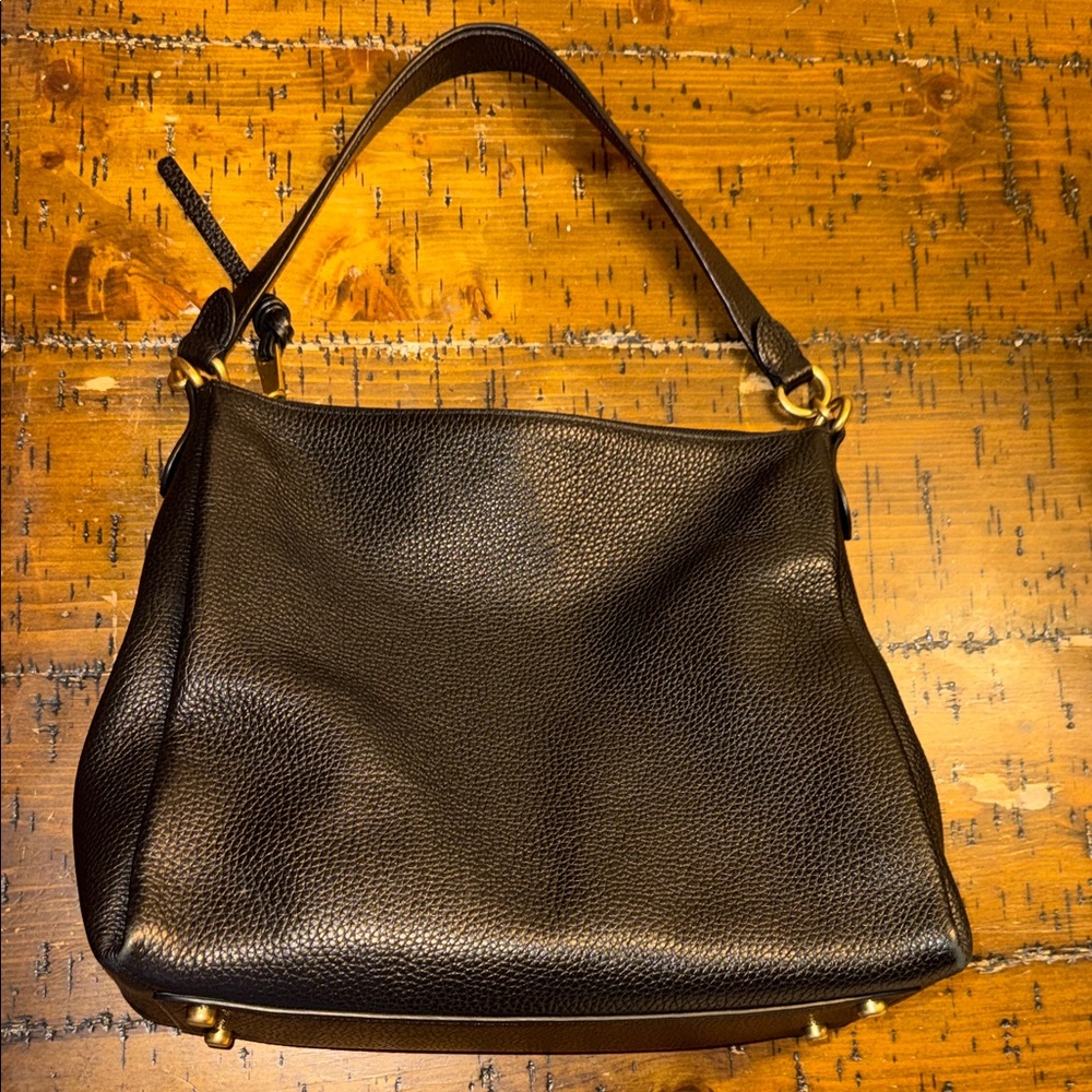 Coach Purse Black Leather Handbag